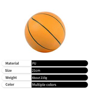 Ballon de basketball silencieux de haute qualité avec logo personnalisé en mousse PU 18cm 21cm, ballon de sport doux et silencieux pour l'intérieur - Product Image 3