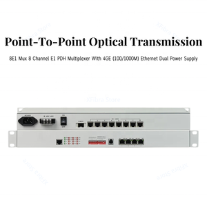 8E1 Optica PDH <strong>Multiplexer</strong> Point-To-Point Optical Transmission With 4GE (100/1000M) <strong>Ethernet</strong> Dual Power Supply - Product Image 6