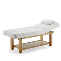 Lit de massage en bois de luxe moderne pour salon, spa, hôtel, usage domestique, mobilier commercial