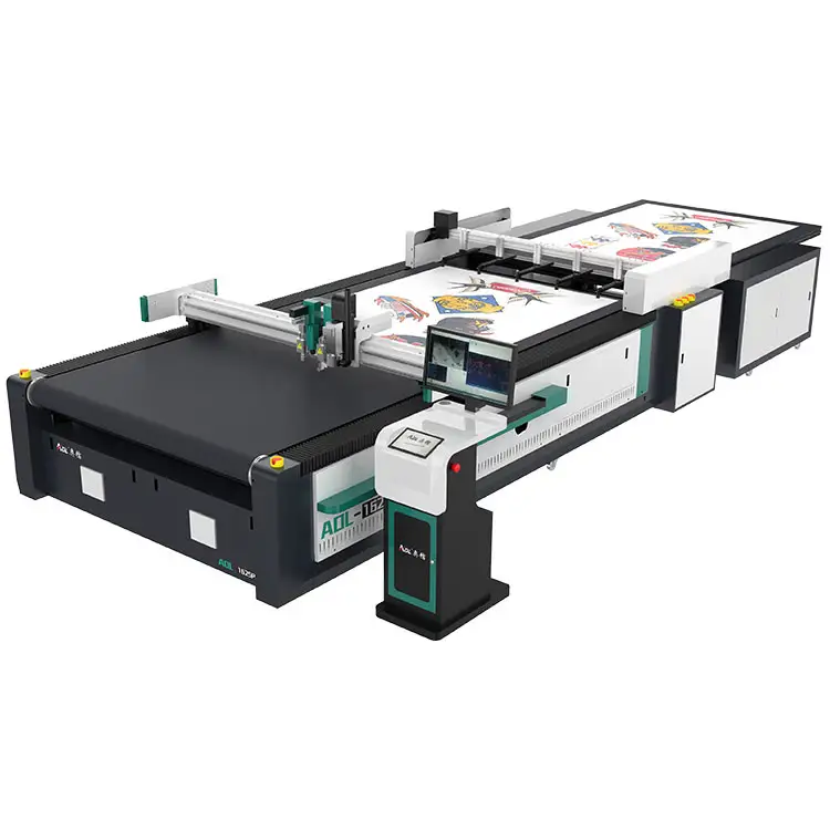 Cortador digital, cortador de software, plotter, cama lisa, impressão, máquina de corte