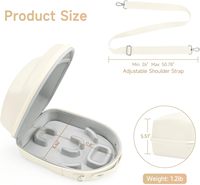 Étui pour masque facial compatible avec le masque facial LED Shark CryoGlow, étui de rangement de voyage pour masque facial LED