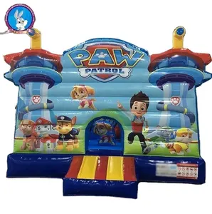 Paw p atrol papelão inflável bouncer, cortador de saltos bouncy castelo casa para crianças