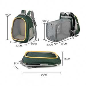 Kedi taşıyıcı sırt çantası küçük orta köpek ulaşım yürüyüş çanta, genişletilebilir, ölçeklenebilir, katlanabilir, nefes, büyük kapasiteli Pet için - Product Image 4