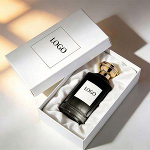 Flacon en verre de luxe vide personnalisé OEM, flacon de parfum rond en verre de 70 ml avec boîte d'emballage, pour cosmétiques - Product Image 2