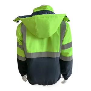 HBC Personalized jacket selling multi-color bright eye can be selected High Density Twill Oxford Fabric Safety Winter Jac