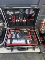 ELEHAND Juego de Herramientas de Aluminio de Alta Calidad, 90 Piezas, Kit de Herramientas Manuales, Juego de Herramientas Profesional, Juego de Herramientas para Auto
