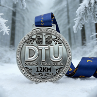 Concevez votre propre médaille de marathon en métal avec logo sportif, en alliage de zinc 12K, personnalisée avec un style antique/moderne
