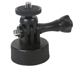 Adaptador de Montaje para Trípode con Tornillo de 1/4 para Go Pro Max Hero10/9/8/7/6/5/ Action Insta360 YI SJ CAM ABS Negro Estable - Product Image 2