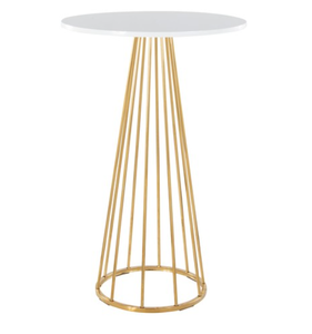 Hiện Đại Sắt Sơn Cocktail Bảng Kim Loại Thép Cafe Bảng Gỗ MDF Top Bistro Vòng Bảng Thanh Cho Nhà Bistro Đồ Nội Thất - Product Image 4