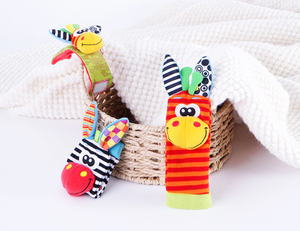 Happy jack chaussette bras main Bracelet hochet infantile bébé Toddlor jouet <span class=keywords><strong>pieds</strong></span> jambe cheville chaussettes - Product Image 5