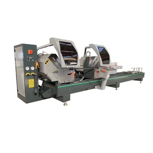 Machine de <span class=keywords><strong>découpe</strong></span> automatique CNC à double tête pour <span class=keywords><strong>aluminium</strong></span>, scie à profilés de grande taille 550 mm pour ligne de production professionnelle de fenêtres et de portes - Product Image 1