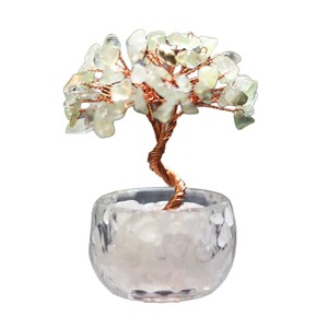 <b>Crystal</b> <b>Tree</b> Natural Minerals Yellow Resin Base Home Decoration Desktop Ornament - Product Image 5