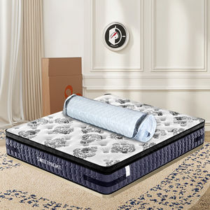 Kasur Ukuran <span class=keywords><strong>King</strong></span> Pegas Kantong Digulung Ekstra Kuat Lateks Alami Tahan Air Busa Musim Semi Memori Kasur Hotel Harga Dalam Kotak - Product Image 1