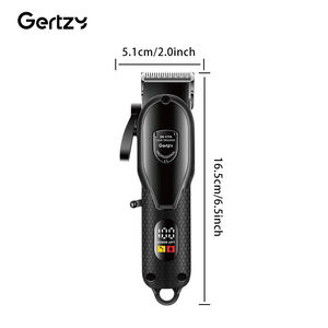 เครื่องตัดผมชายแบบมืออาชีพ ใบมีดสแตนเลส แบตเตอรี่ Li-Ion ใช้ในบ้าน/โรงแรม ภาษาอังกฤษ - Product Image 2