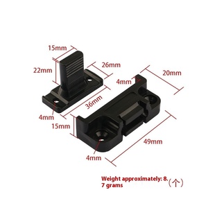 Conector de Hebilla Ajustable para Columna Romana, Placa de Pared para Armario de Ropa, Hebilla Hembra de Material Plástico - Product Image 6