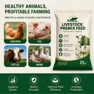 Aliments pour animaux, prémélanges alimentaires |   Alimentation équilibrée pour le bétail, matières premières non OGM, sans promoteurs de croissance artificiels, qualité alimentaire 24 - Product Image 2