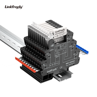 Module de relais à interface mince à vis avec indicateur LED 120VDC/AC, rail DIN, charge 6A/250VAC, relais électromagnétique de puissance, tension de commande
