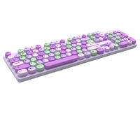 China Baru USB Proyeksi Warna-Warni 104 Tombol Keycap Punk Keyboard Mini Gaming Nirkabel Portabel 896 untuk Komputer Laptop