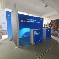 Panel Bingkai Pameran SEG Modular Berdiri Sendiri untuk Display Jendela Ritel Tahan Air Anti Luntur Warna Cerah Konstruksi Kokoh