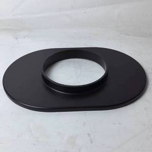 Nuevo Kit de Filtro de Aire Ovalado de Aluminio Negro con Base Plana y Cuello para Carburador para Chevrolet, Ford y Dodge - Product Image 3