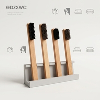 Brosse de nettoyage 2-en-1 en bois de hêtre naturel de 15 cm et 20 cm pour canapé et lit, outil domestique unique pour le dépoussiérage - Vente en gros directe usine