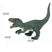 Venta caliente Vinilo Suave t-rex juguete IC dinosaurio simulado sonidos tiranosaurio relleno para niños regalos de cumpleaños centrándose animales