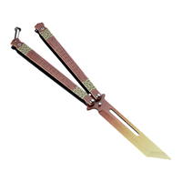 Couteau pliant miniature personnalisé sans verrouillage, porte-clés, outil EDC portable, artisanat métallique, camping en plein air, décoration de la maison, cadeau