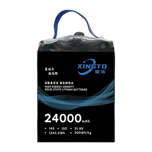 แบตเตอรี่ Xingto คุณภาพดีที่สุด 6s 12s 14s มอเตอร์กำลังสูง สำหรับยกของด้วยโดรน BMS Lipo 24000mah 10c - Product Image 1