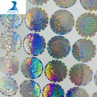 Étiquettes de sécurité holographiques 3D à double canal avec logo personnalisé, estampage à chaud, autocollants adhésifs anti-contrefaçon, couleur personnalisée