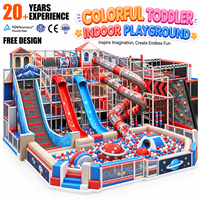 Nouvelle structure de jeu intérieur pour enfants 2026 : piscine à balles colorée, toboggan, mur d'escalade en spirale, structure capsule, personnalisable