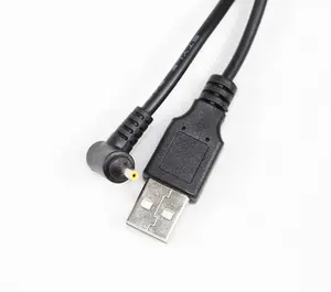USB To Elbow DC 2.5X0.7MM PVC Power Cord Charging Extension Cable