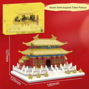 ताहे महल ब्लॉक और मॉडल ईंटों के खिलौने आकर्षक प्राचीन चीनी वास्तुकला मोल्ड किंग बिल्डिंग ब्लॉक मोल्ड किंग सेट - Product Image 6