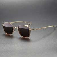 Nouvelles Lunettes de Soleil Polarisées en Titane Pur pour Hommes, Tendance Mode, Protection UV400, Idéales pour la Conduite et les Activités de Plein Air, Vente en Gros