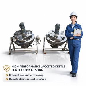 Industrial Food Sauce Cooking Mixer Pot Gas Electric Heating <b>Candy</b> <b>Gummy</b> Making Cooker Jacketed Kettle With Agitator - Product Image 2