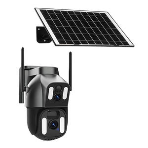 กล้องพลังงานแสงอาทิตย์ YQ10 ความละเอียด 4MP สำหรับการรักษาความปลอดภัยภายนอกอาคาร พร้อมระบบเตือนภัยและที่เก็บข้อมูลบนคลาวด์ เหมาะสำหรับลานบ้านและสวนผลไม้ - Product Image 1