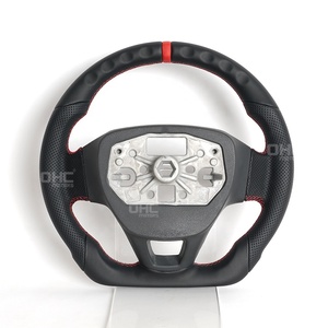 Volant en cuir complet OEM pour <span class=keywords><strong>Ford</strong></span> <span class=keywords><strong>Transit</strong></span> Tourneo <span class=keywords><strong>Custom</strong></span> 2017-2022 2020 Volant en cuir 2018 2019 2021 - Product Image 6