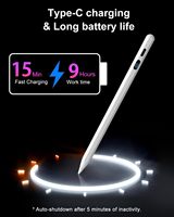Stylet actif ODM OEM pour tablettes iPad avec affichage LED de l'alimentation, charge rapide, sensibilité à l'inclinaison, compatible avec iPad 2018-2026