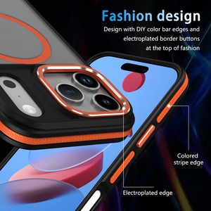 <span class=keywords><strong>Coque</strong></span> de téléphone magnétique antichoc translucide mate de luxe pour <span class=keywords><strong>iPhone</strong></span> 17 <span class=keywords><strong>Pro</strong></span> <span class=keywords><strong>Max</strong></span> 16 15 14 Plus 13 12 <span class=keywords><strong>11</strong></span> <span class=keywords><strong>Pro</strong></span> <span class=keywords><strong>Max</strong></span> 17Air <span class=keywords><strong>Magsafe</strong></span> - Product Image 3