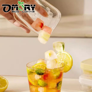 Bac à glaçons OMORY à 6 compartiments avec base, qualité alimentaire, démoulage facile, pour usage domestique quotidien, compatible réfrigérateur - Product Image 3