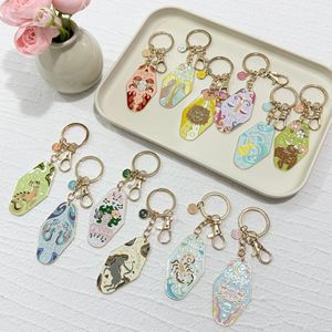 <span class=keywords><strong>Portachiavi</strong></span> in Metallo Smaltato Personalizzati con i Dodici Segni Zodiacali, Nuova Tendenza per Regali e Incisione Laser - Product Image 2