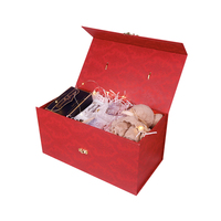 Portable en gros de luxe personnalisé vert papier d'impression mariage invité boîte d'emballage cadeau décorative avec serrure