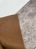 Tissu en velours court brossé 100 % polyester, imprimé et bronzé, couleur personnalisée, pour textile de maison et revêtement de meubles