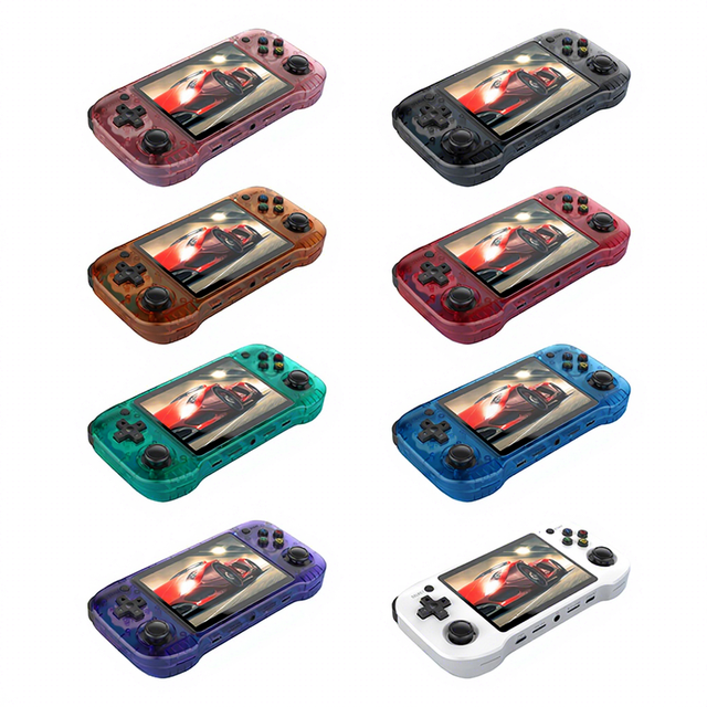 R46H Handheld Game Console 4.2 Inch IPS Screen Retro Gaming Player 64G 128G Card Portable Emulator Device