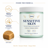 Friandises Tendres Quotidiennes pour Chiens et Chats Contre les Allergies : Curcuma, Quercétine, Huile de Poisson – Pour Allergies Environnementales, Peau et Pelage – Qualité Supérieure, Sûres, Marque Blanche
