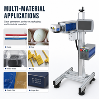 Marqueur laser CO2 industriel Galvo pour le marquage de codes QR, de dates et de lots sur emballages non métalliques