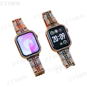 2024 Latest girls Smart Watch Gen16 Ladies Fashion Full Screen Touch Smartwatch Diamond Smart Watch For Girls