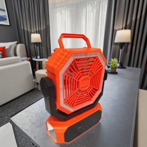 Ventilador de Mesa USB Portátil Personalizado de 20000mAh para Acampar al Aire Libre con Luz LED, Ventilador de Escritorio para Exteriores - Product Image 2