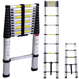 3.8m 4.4m 6.3m Kính thiên văn thang Kính thiên văn mở rộng thang các nhà sản xuất có thể thu vào thang nhôm có thể gập lại - Product Image 1