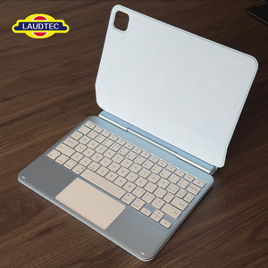 Funda con Teclado Mágico de Aleación de Aluminio Laudtec con Diseño Personalizado y Trackpad para iPad 10th Pro 11 Air 13 Inalámbrico BT Ultra Delgado - Product Image 1