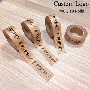 Cinta de Papel Kraft Profesional para Embalaje, Autoadhesiva, Ecológica, con Logotipo Personalizado HLK - Product Image 4